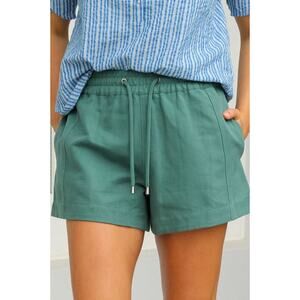 Apiece Apart Trail Shorts Linen Cotton Cactus Green Women's Size XS
